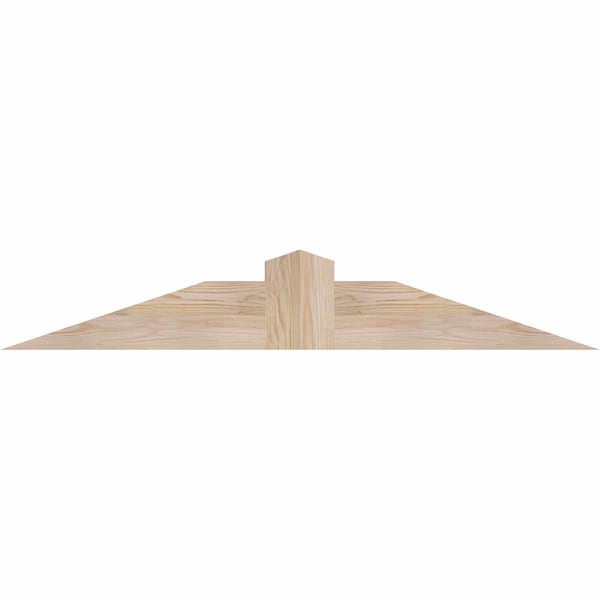 Ekena Millwork Portland Smooth Timber Gable Bracket, Douglas Fir, 48"W x 8"H x 5 1/2"D x 5 1/2"F, 4/12 Pitch GBW048X08X0606POR00SDF - main